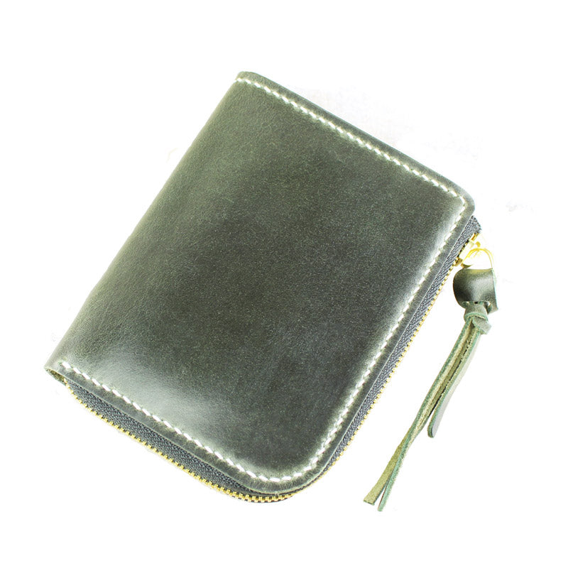 Short Zip Wallet, Olive