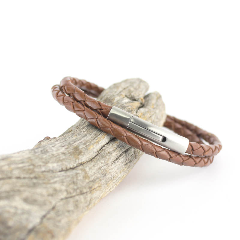 Double Wrap Bracelet, Brown