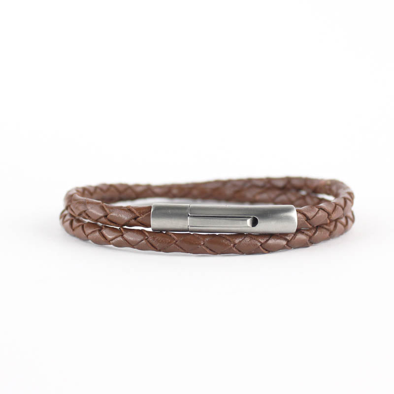 Double Wrap Bracelet, Brown