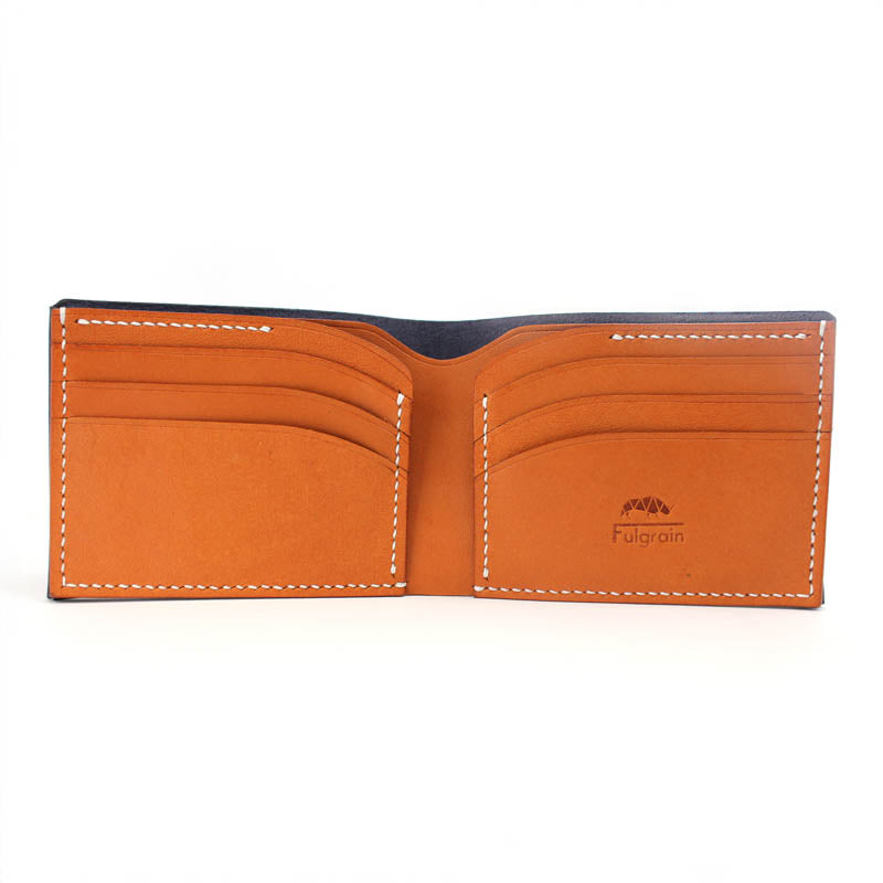 The Bravon Wallet, Navy + Tan