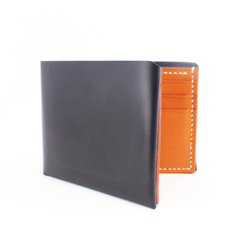 The Bravon Wallet, Navy + Tan