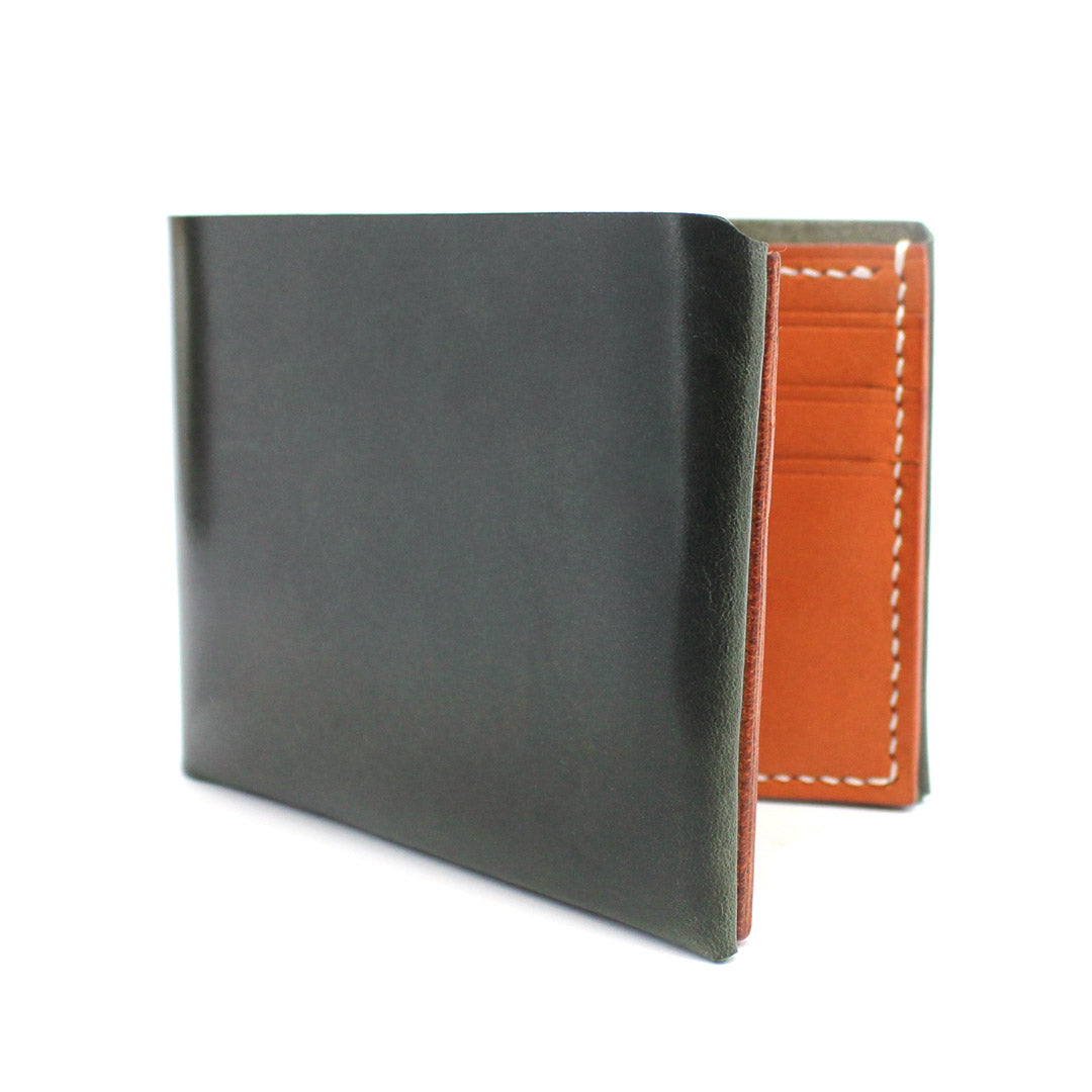 The Bravon Wallet, Olive + Tan