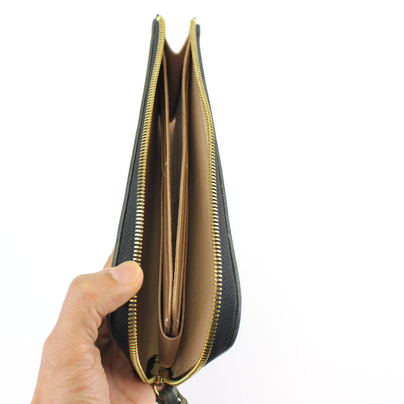 Long Zip Wallet, Olive