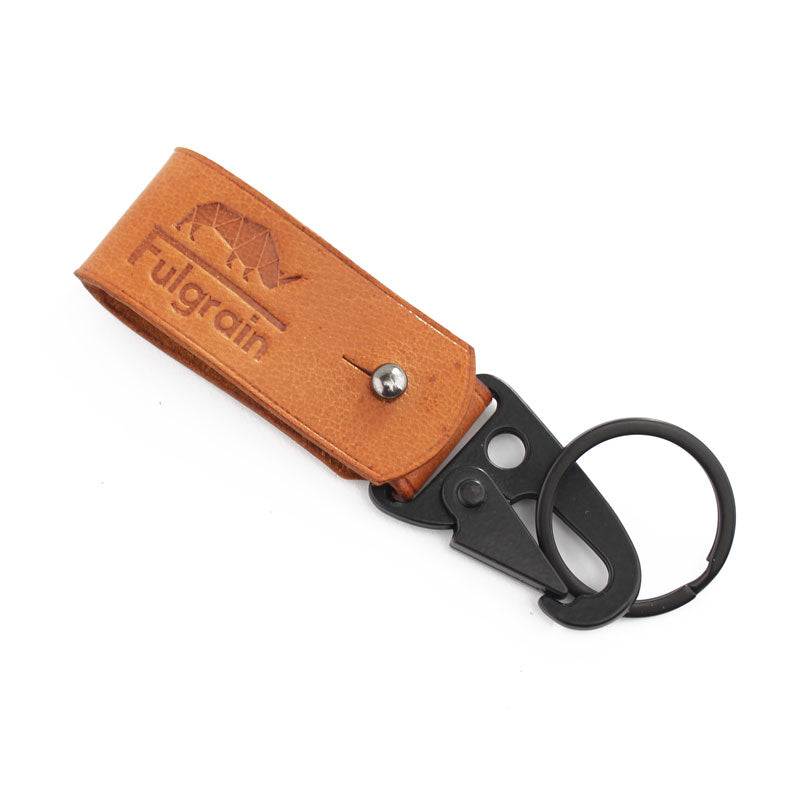 Leather Key Fob, Tan